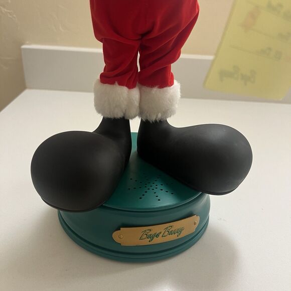 Looney Tunes 15" Animated Figure Bugs Bunny Santa Christmas Matrix 1997 No Sound - Picture 7 of 16